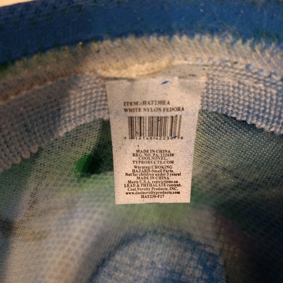 2018 Madi Gras Fedora Hat Madi Gras Colors Size Large 7.5" - Picture 9 of 11